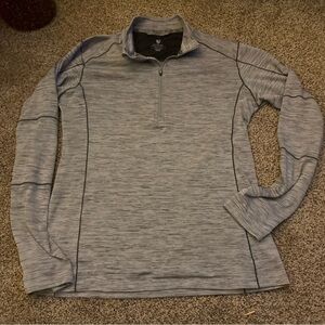 KUHL Alloy 1/4 Zip Cloud Gray Pullver Top Men's Size Medium Lightweight